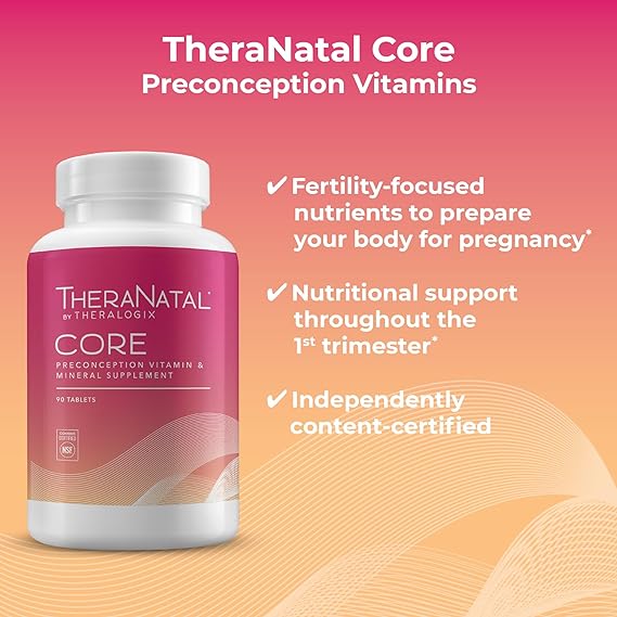 TheraNatal® Core Preconception Vitamins (90 day supply) FREE INTERNATIONAL SHIPPING
