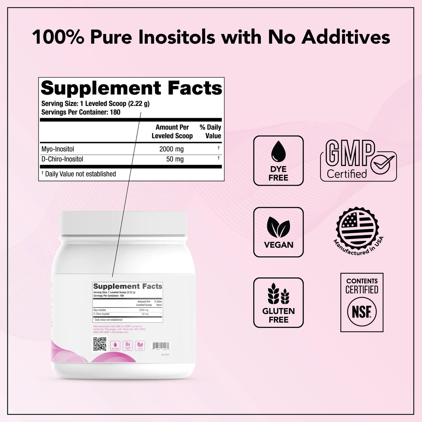 Ovasitol CANISTER 3 Month Supply- FREE INTERNATIONAL SHIPPING