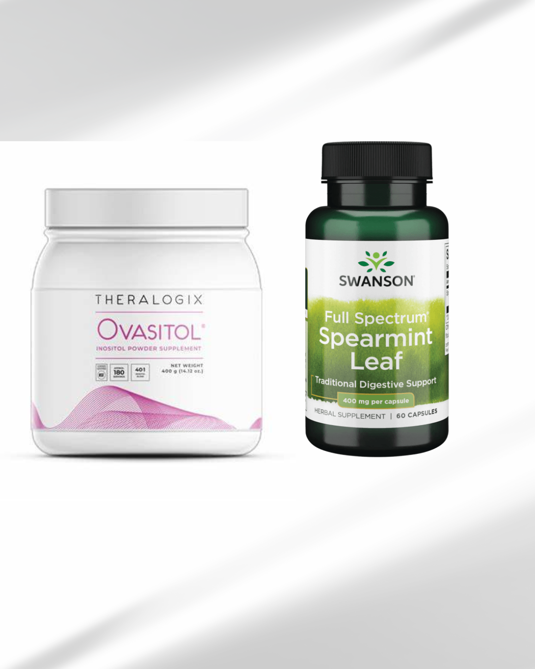 Ovasitol canister and Spearmint Leaf Bundle
