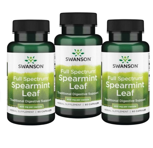 Full Spectrum Spearmint Leaf Capsules - 3 bottles